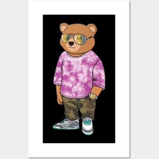 cool teddy bear tee Posters and Art